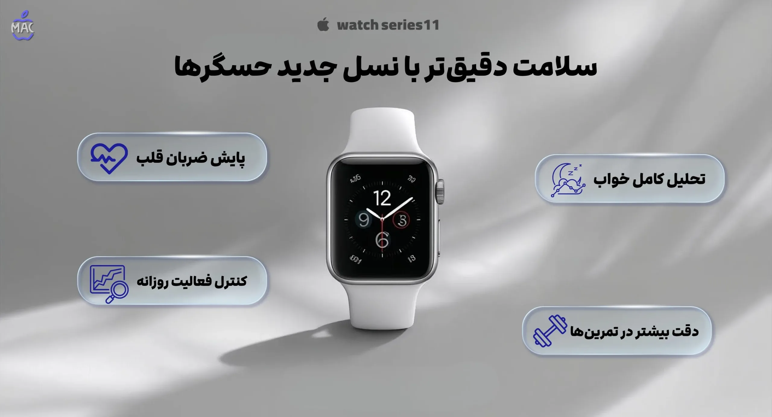 watch series11 – MacIran (1) سلامت دقیقتر با نسل جدید حسگرها