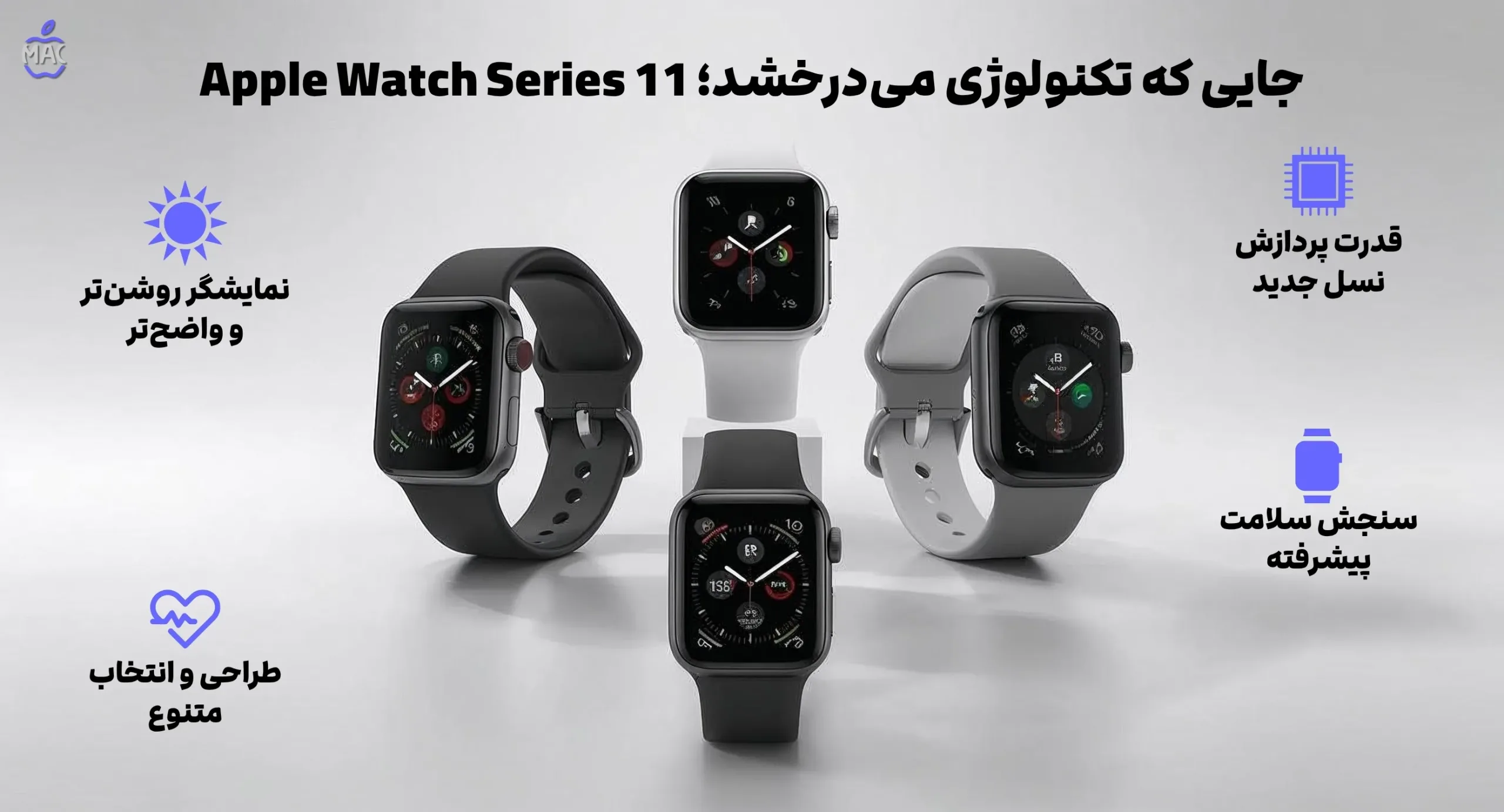 watch series11 – MacIran جایی که تکنولوژی میدرخشد؛ معرفی Apple Watch Series 11