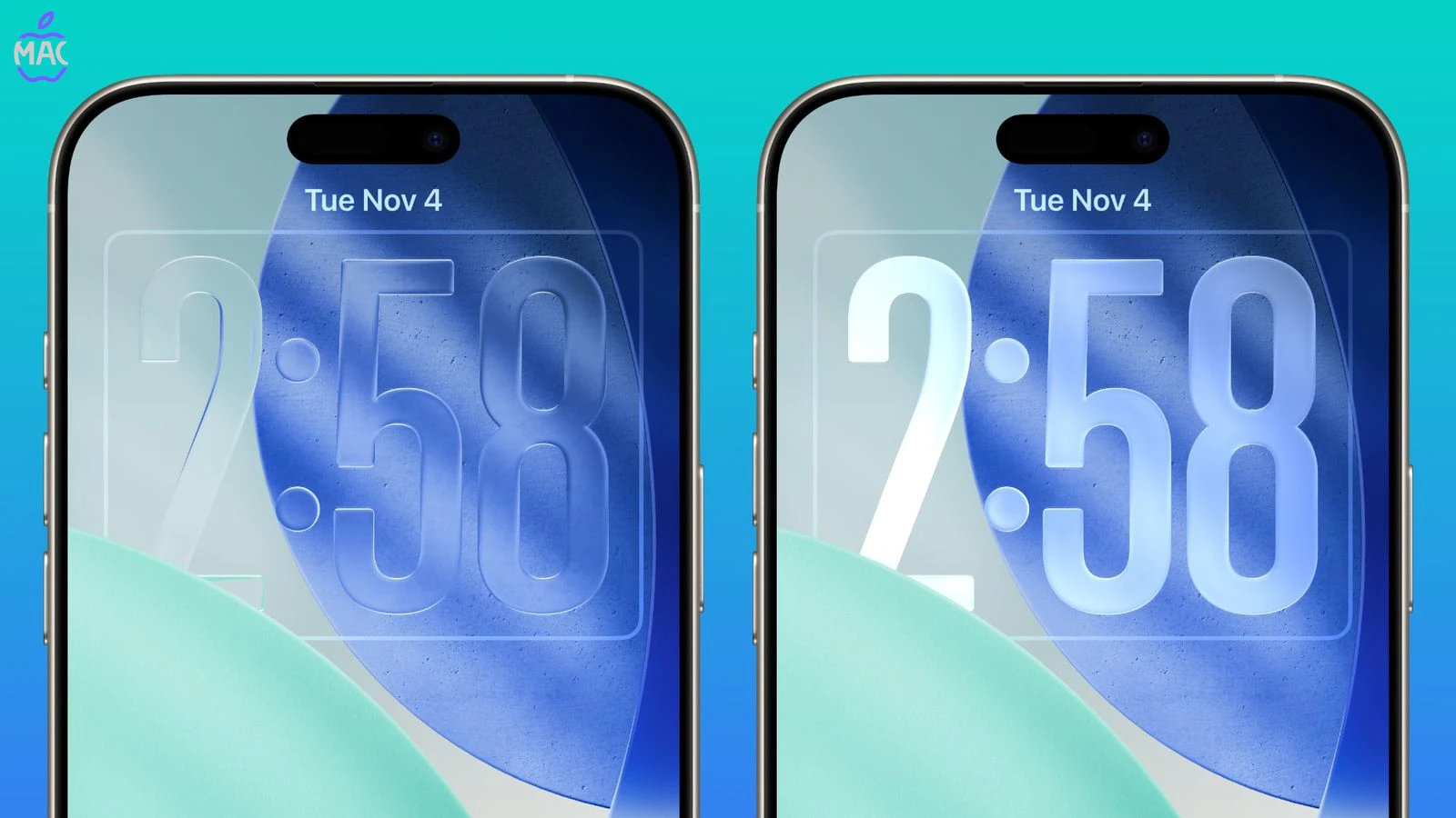 15 New Things Your iPhone – MacIran (1) 2) کنترل دقیقتر ساعت Liquid Glass روی لاکاسکرین