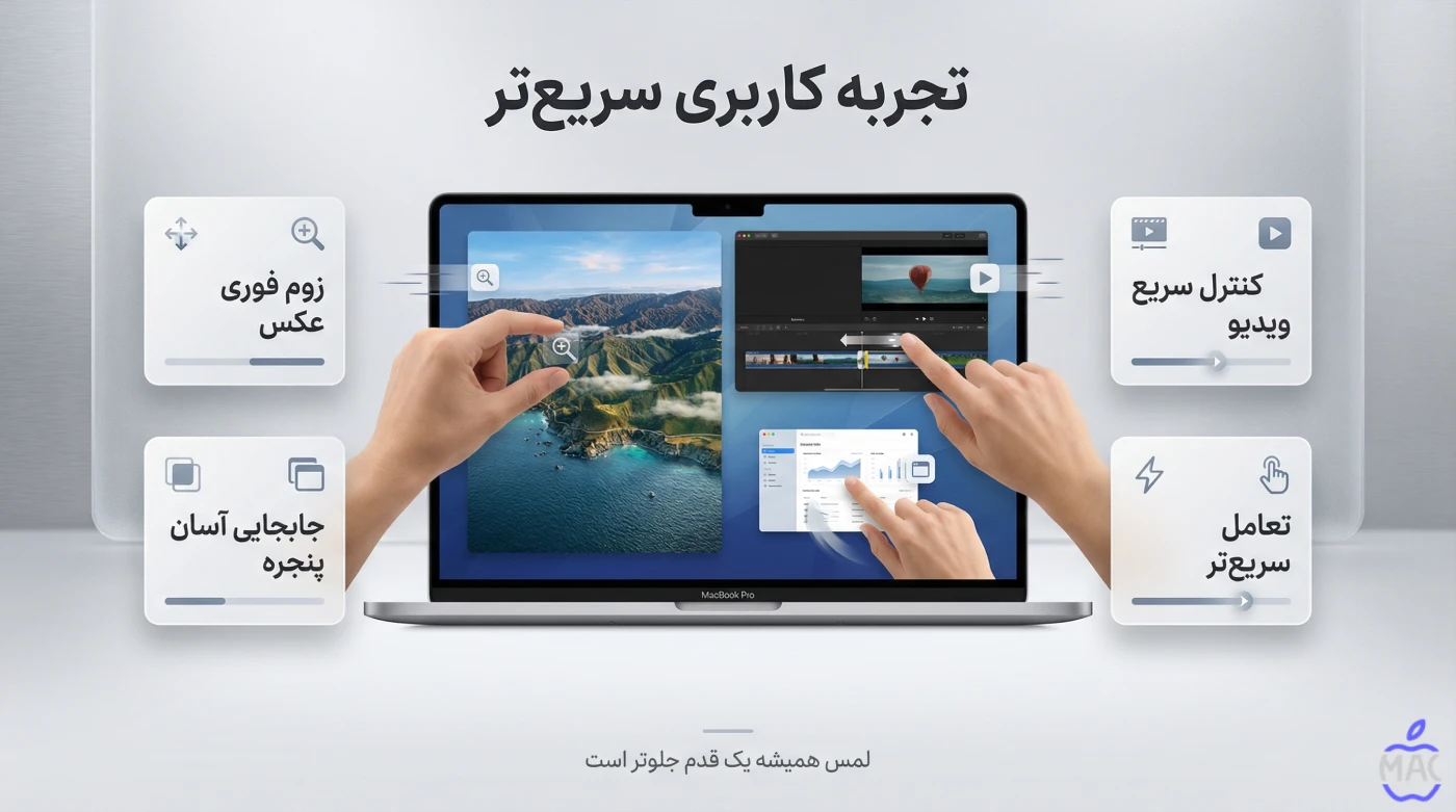 OLED Touch MacBook Pro – MacIran (1) تجربه کاربری واقعی چه تغییری میکند؟