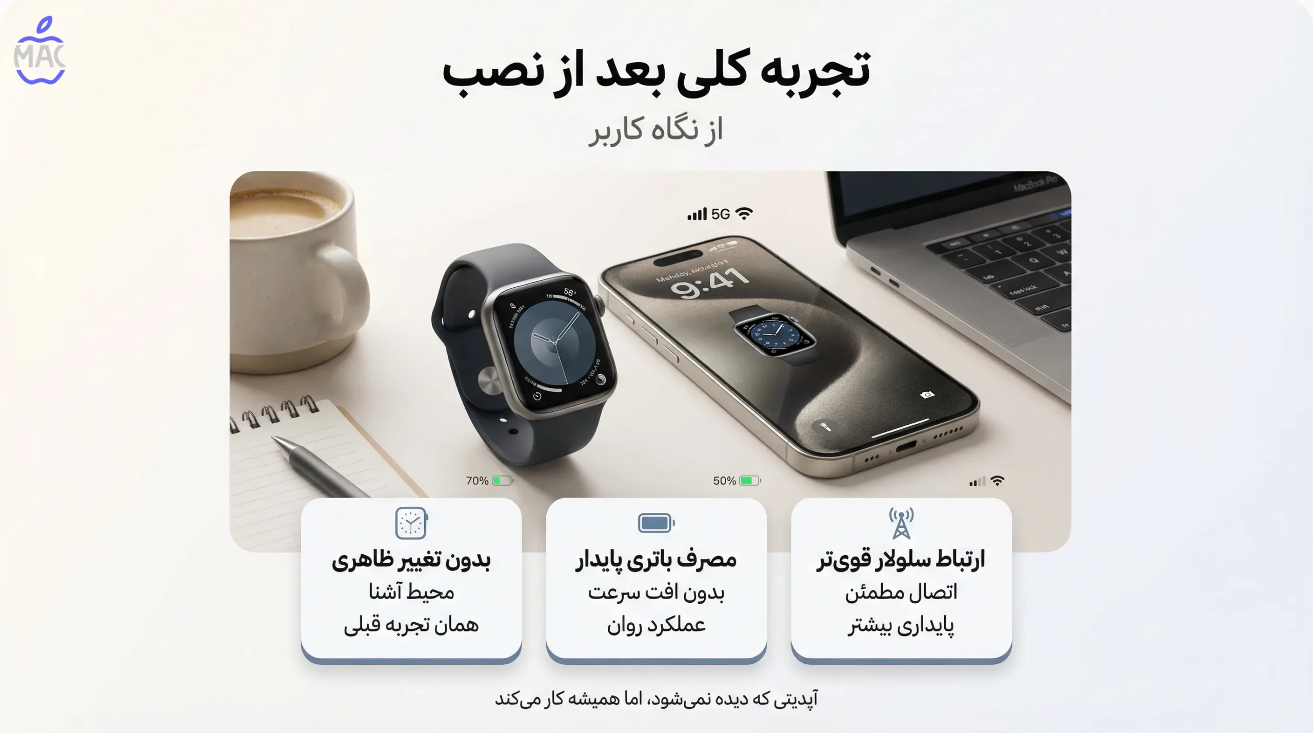 watchOS-11.6.2-Important-Update-MacIran تجربه کلی بعد از نصب (از نگاه کاربر)